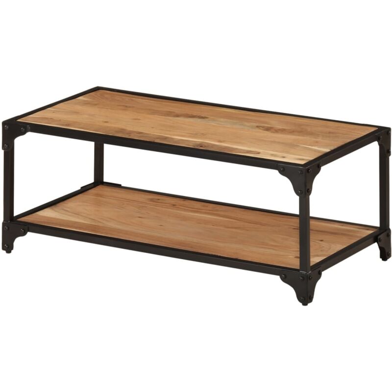 foto del prodotto vidaxl tavolino da salotto 90x45x35 cm in legno massello di acacia