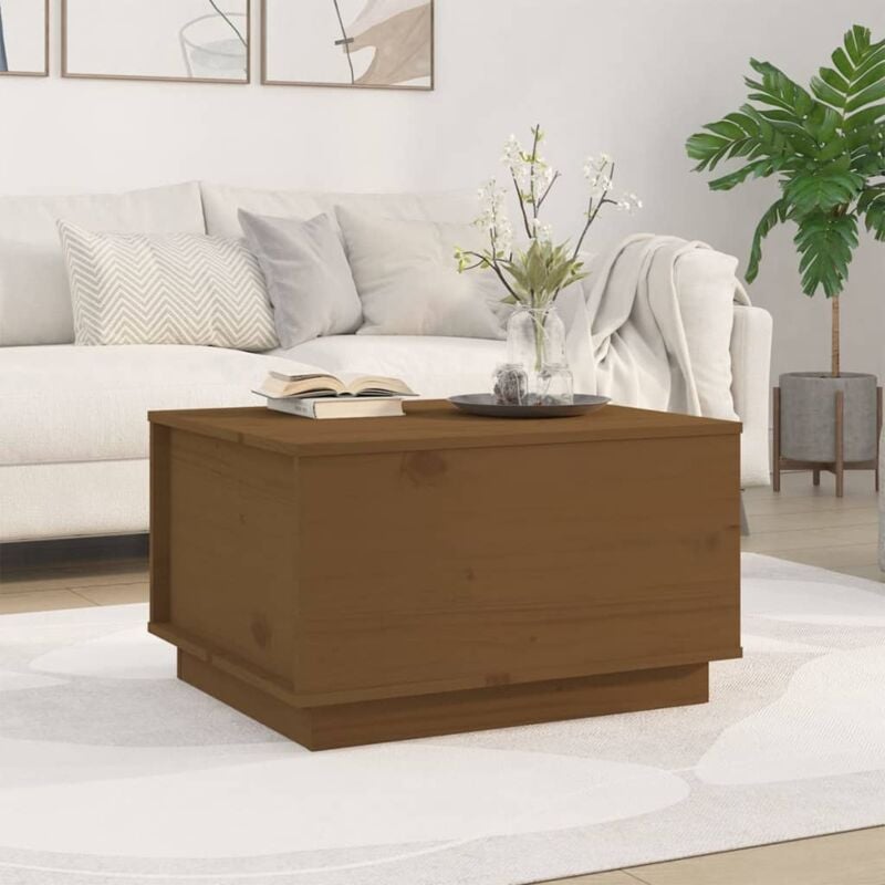 foto del prodotto vidaxl tavolino da salotto ambra 60x50x35 cm in legno massello di pino