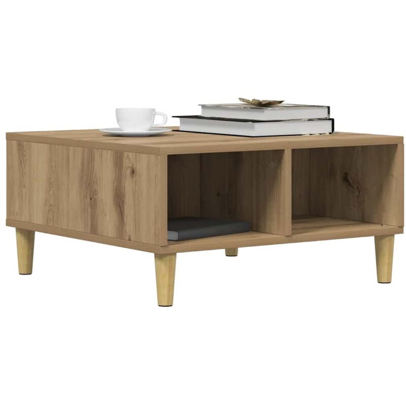 foto del prodotto vidaxl tavolino da salotto artigianale 60x60x30 cm legno multistrato