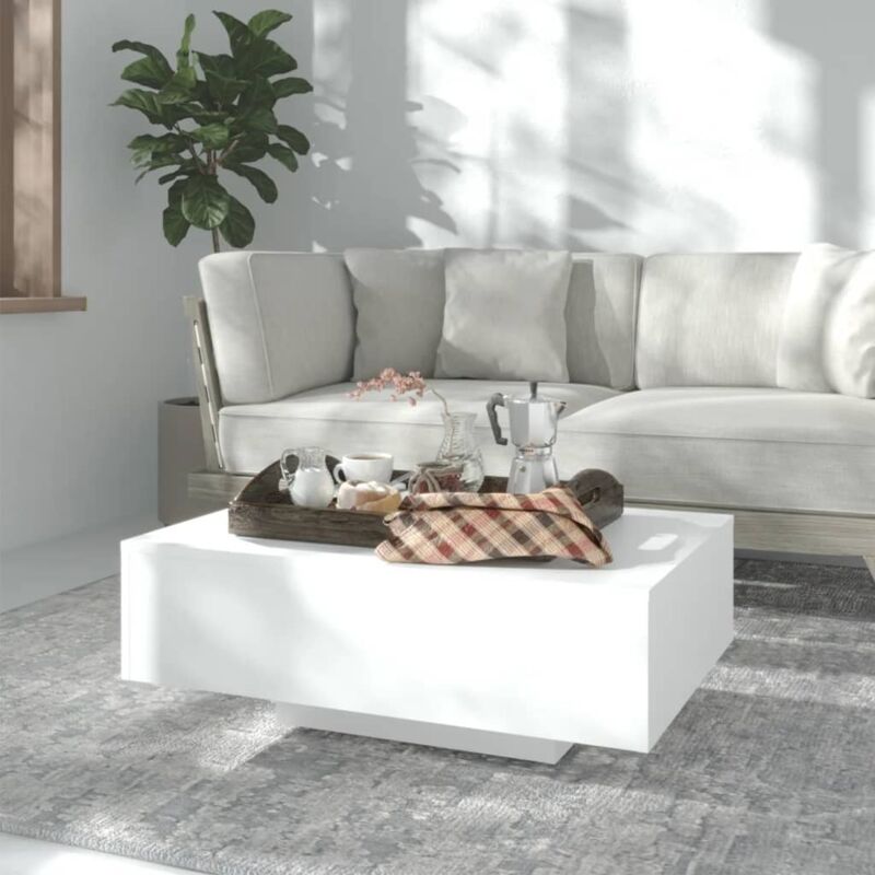 foto del prodotto vidaxl - tavolino da salotto bianco 85x55x31 cm in legno multistrato