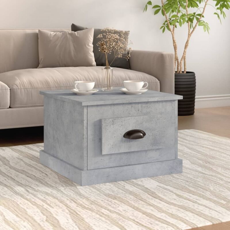 foto del prodotto vidaxl tavolino da salotto grigio cemento 50x50x35cm legno multistrato