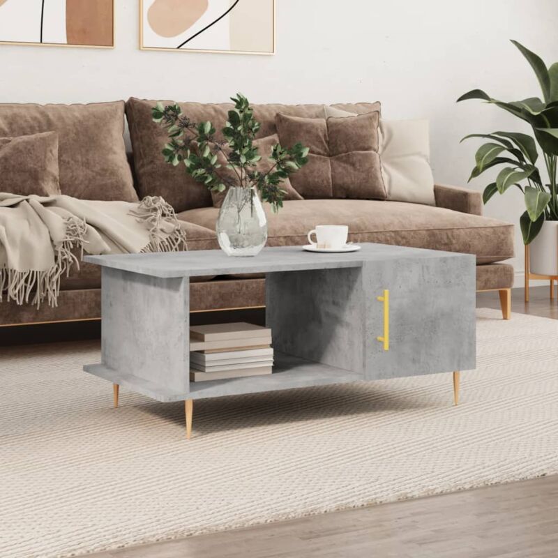 foto del prodotto vidaxl tavolino da salotto grigio cemento 90x50x40cm legno multistrato