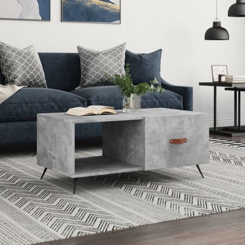 foto del prodotto vidaxl tavolino da salotto grigio cemento 90x50x40cm legno multistrato