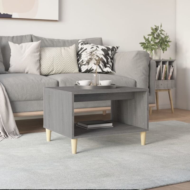foto del prodotto vidaxl tavolino da salotto grigio sonoma 60x50x40 cm legno multistrato