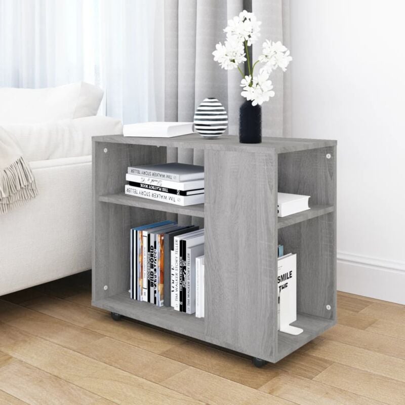 foto del prodotto vidaxl tavolino da salotto grigio sonoma 70x35x55 cm legno multistrato