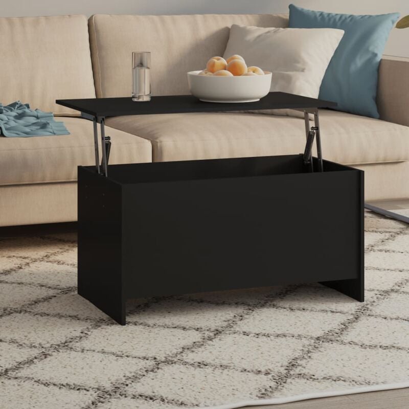 foto del prodotto vidaxl tavolino da salotto nero 102x55,5x52,5 cm in legno multistrato