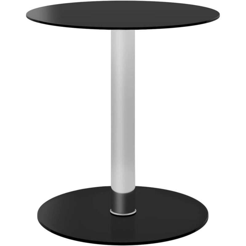 foto del prodotto vidaxl tavolino da salotto nero 40 cm in vetro temperato