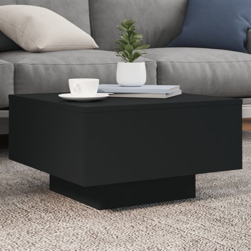 foto del prodotto vidaxl tavolino da salotto nero 55x55x31 cm in legno multistrato