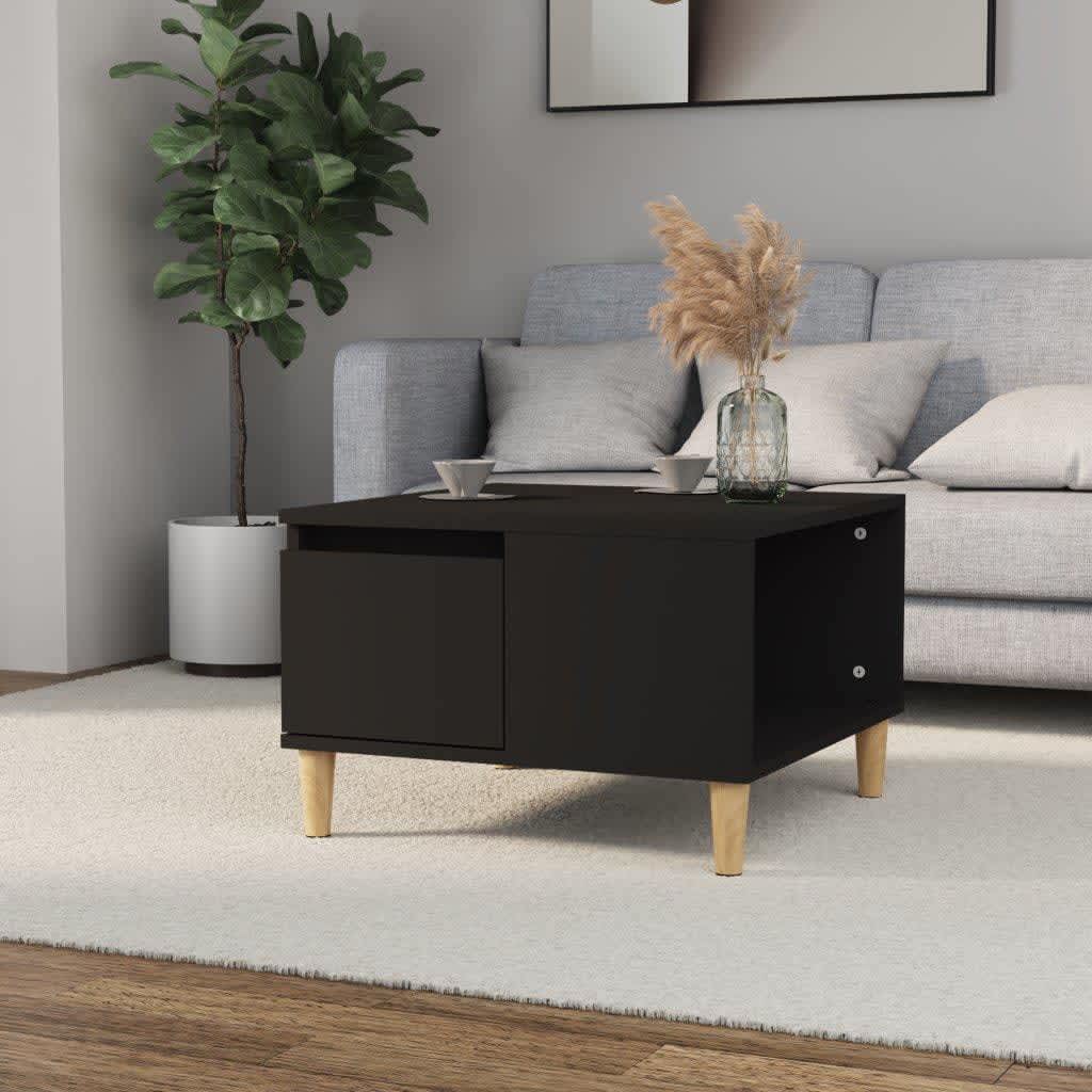foto del prodotto vidaxl tavolino da salotto nero 55x55x36,5 cm in legno multistrato