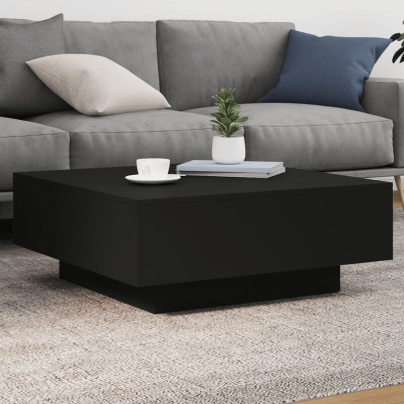 foto del prodotto vidaxl tavolino da salotto nero 80x80x31 cm in legno multistrato