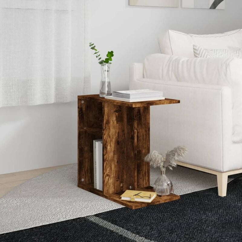foto del prodotto vidaxl tavolino da salotto rovere fumo 50x30x50cm legno multistrato