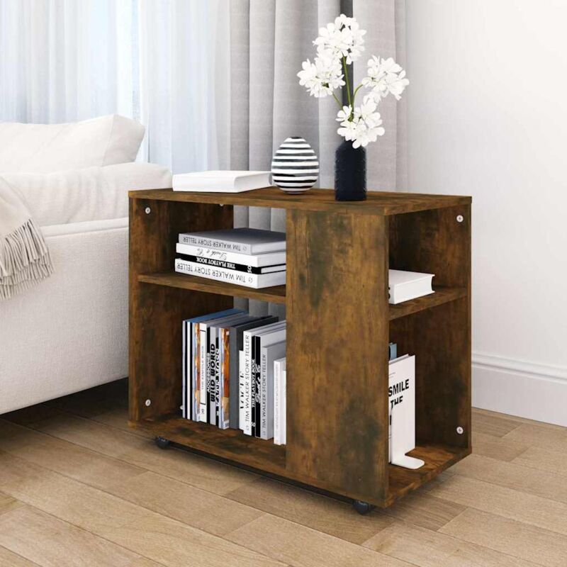 foto del prodotto vidaxl tavolino da salotto rovere fumo 70x35x55cm legno multistrato