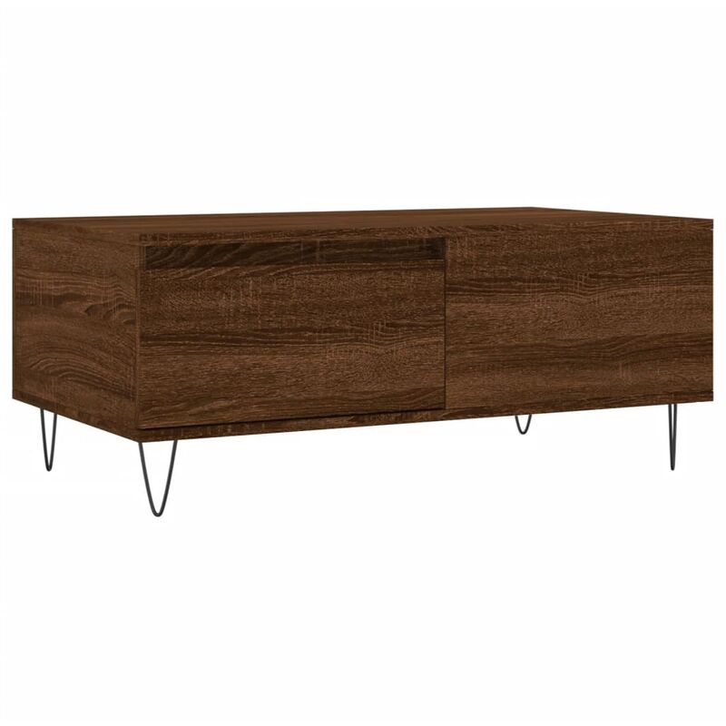 foto del prodotto vidaxl - tavolino da salotto rovere marrone 90x50x36,5 cm in multistrato