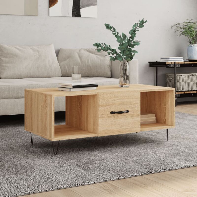 foto del prodotto vidaxl tavolino da salotto rovere sonoma 102x50x40cm legno multistrato
