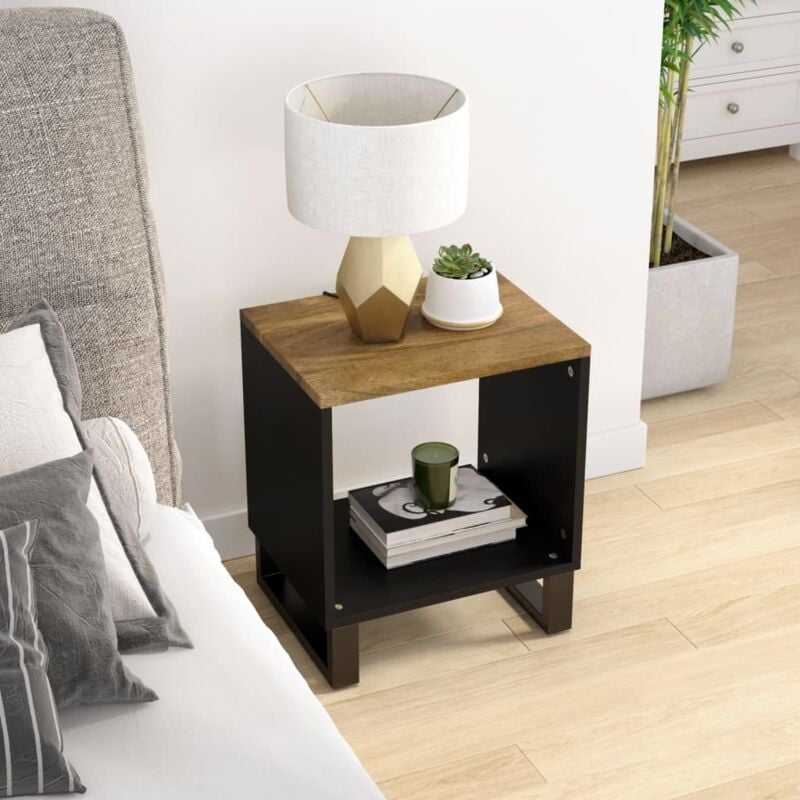 foto del prodotto vidaxl tavolino da soggiorno 40x31x46 cm massello mango e multistrato
