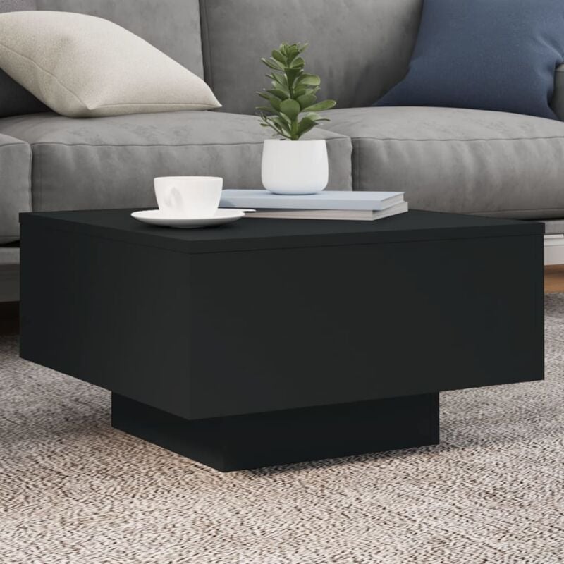 foto del prodotto vidaxl tavolino da soggiorno con luci led nero 55x55x31 cm