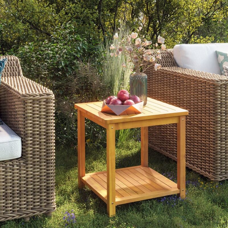 foto del prodotto vidaxl tavolino in legno massello di acacia 45x45x45 cm