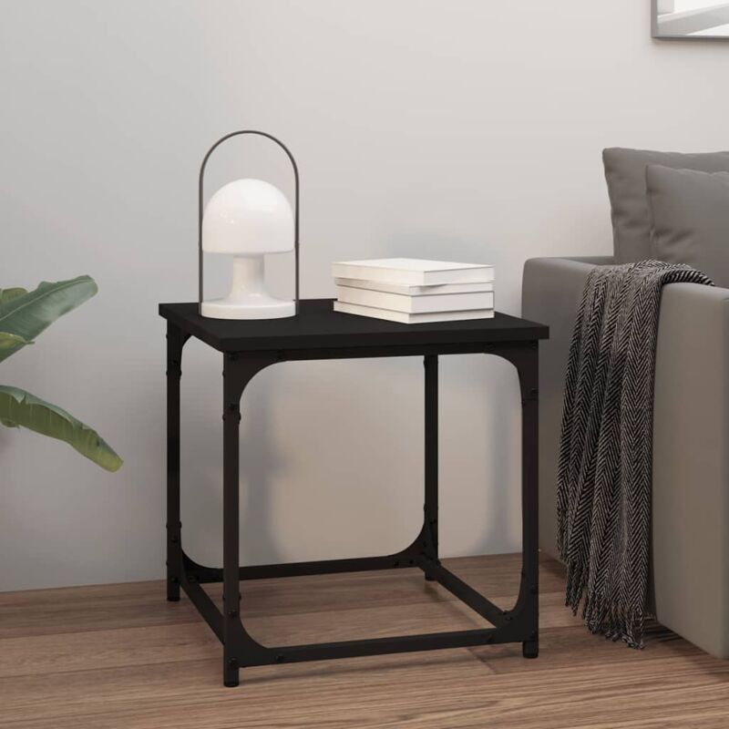 foto del prodotto vidaxl tavolino nero 40x40x40 cm in legno multistrato
