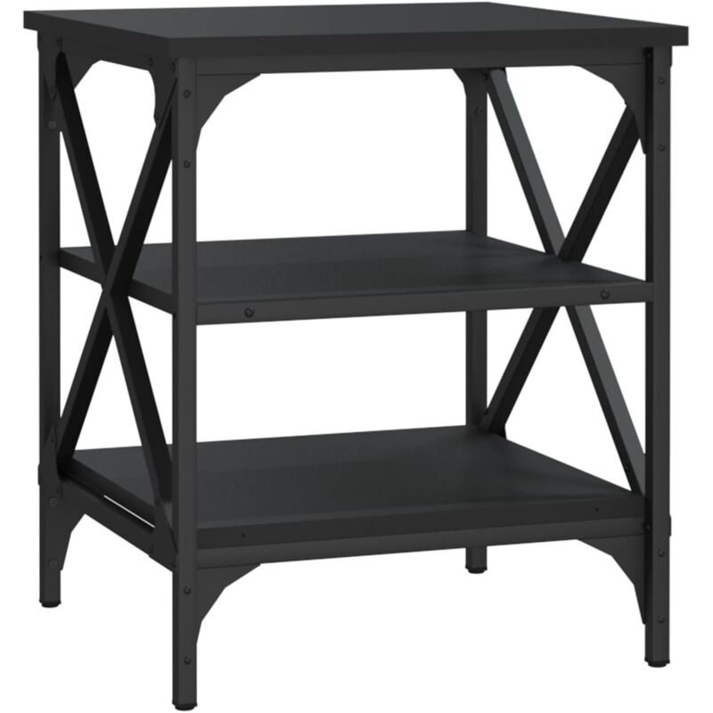 foto del prodotto vidaxl tavolino nero 40x42x50 cm in legno multistrato