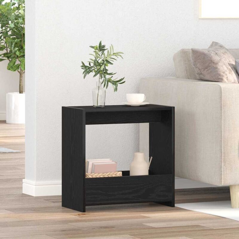 foto del prodotto vidaxl tavolino nero faggio 50x26x50 cm legno ingegnerizzato