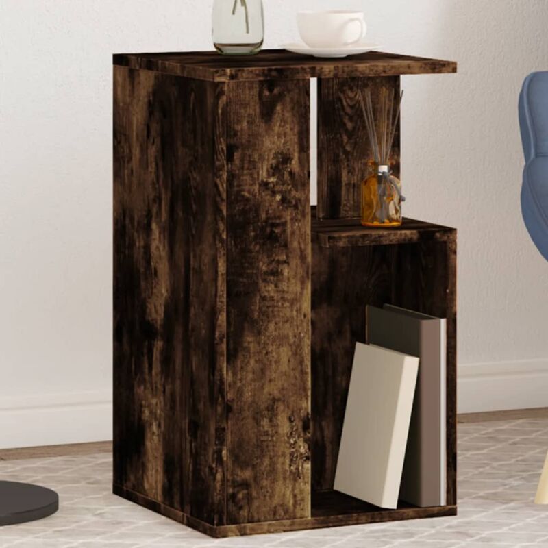 foto del prodotto vidaxl tavolino rovere fumo 35x35x60 cm in legno multistrato