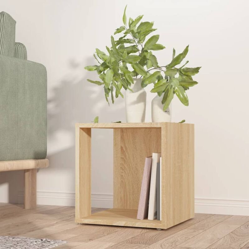 foto del prodotto vidaxl tavolino rovere sonoma 33x33x34,5 cm in truciolato