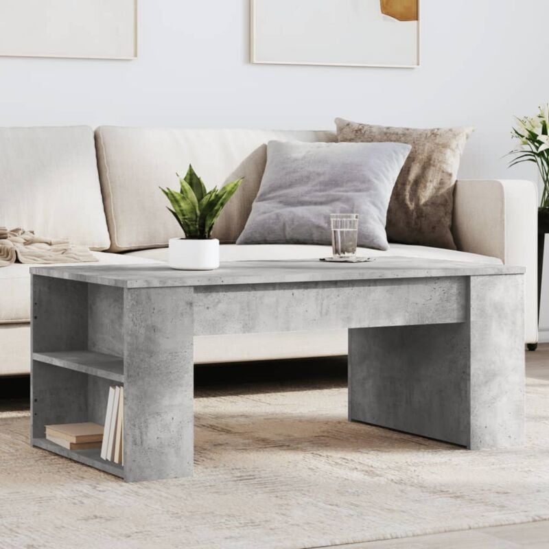 foto del prodotto vidaxl tavolino salotto grigio cemento 102x55x42 cm legno multistrato