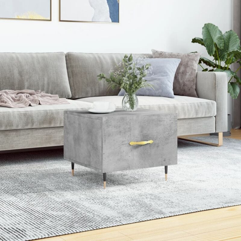 foto del prodotto vidaxl tavolino salotto grigio cemento 50x50x40 cm legno multistrato