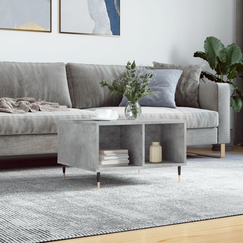 foto del prodotto vidaxl tavolino salotto grigio cemento 60x50x36,5 cm legno multistrato