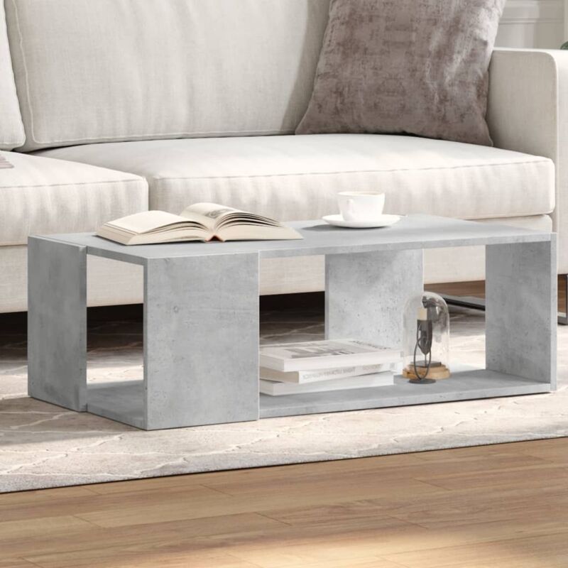 foto del prodotto vidaxl tavolino salotto grigio cemento 89,5x48x30cm legno multistrato