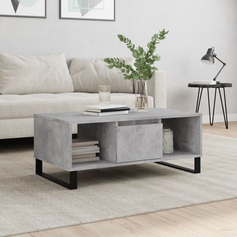foto del prodotto vidaxl tavolino salotto grigio cemento 90x50x36,5 cm legno multistrato