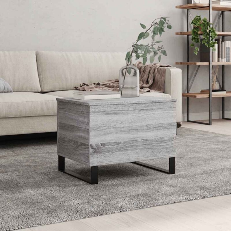 foto del prodotto vidaxl tavolino salotto grigio sonoma 60x44,5x45 cm legno multistrato