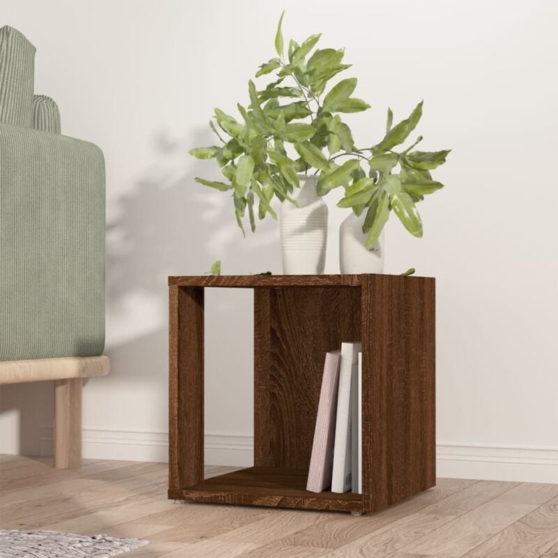 foto del prodotto vidaxl tavolino salotto rovere marrone 33x33x34,5 cm legno multistrato