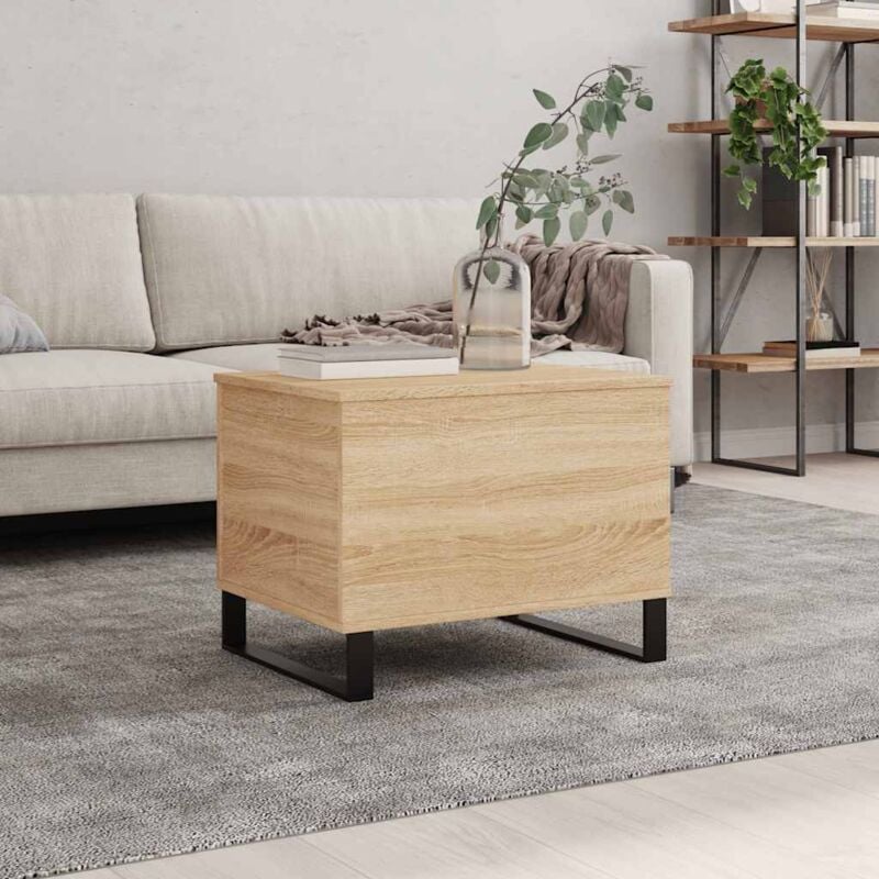 foto del prodotto vidaxl tavolino salotto rovere sonoma 60x44,5x45 cm legno multistrato