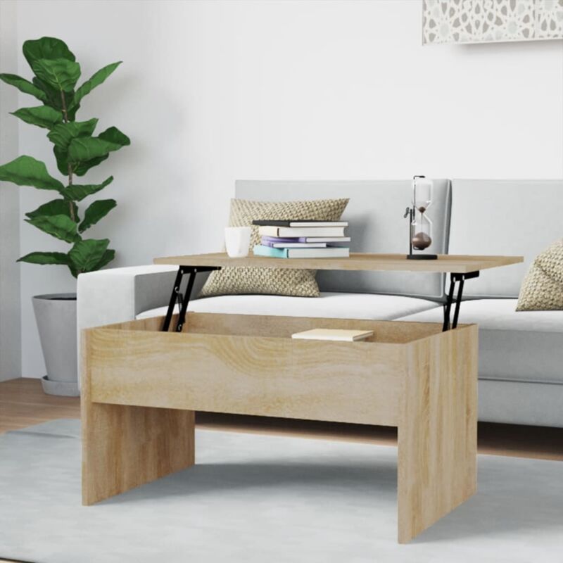 foto del prodotto vidaxl tavolino salotto rovere sonoma 80x50,5x41,5cm legno multistrato