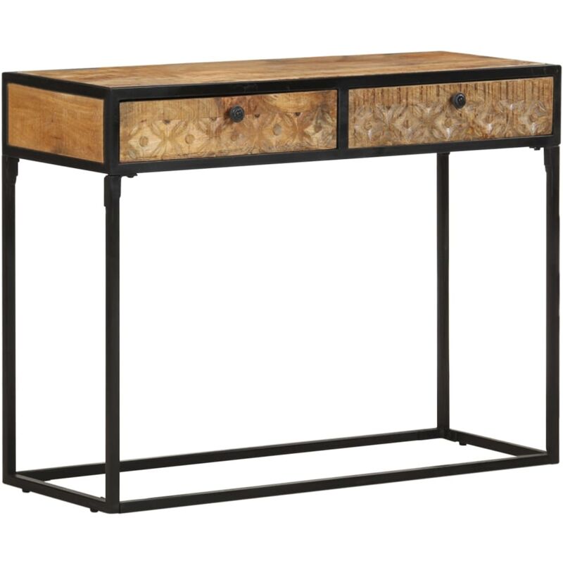 foto del prodotto vidaxl tavolo consolle 100x35x75 cm in legno massello di mango