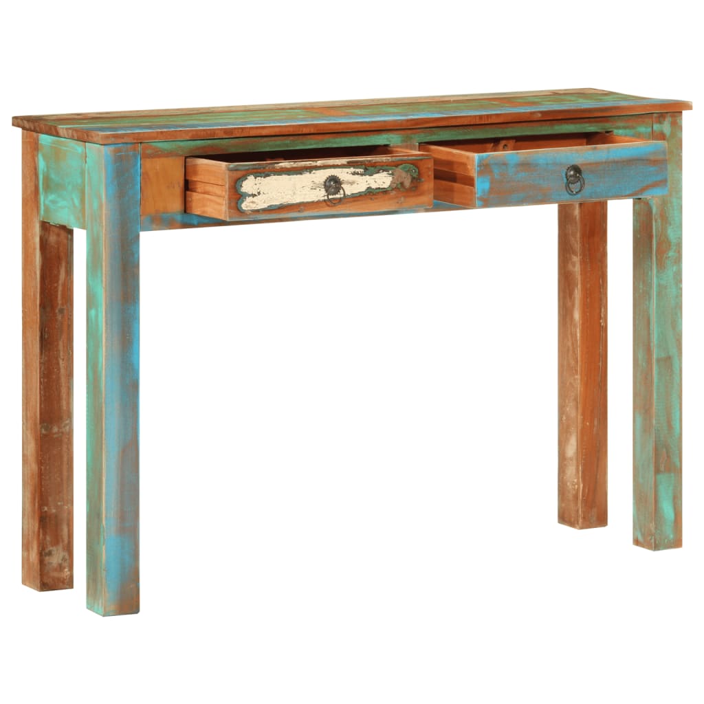 foto del prodotto vidaxl tavolo consolle 110x30x75 cm in legno massello di recupero