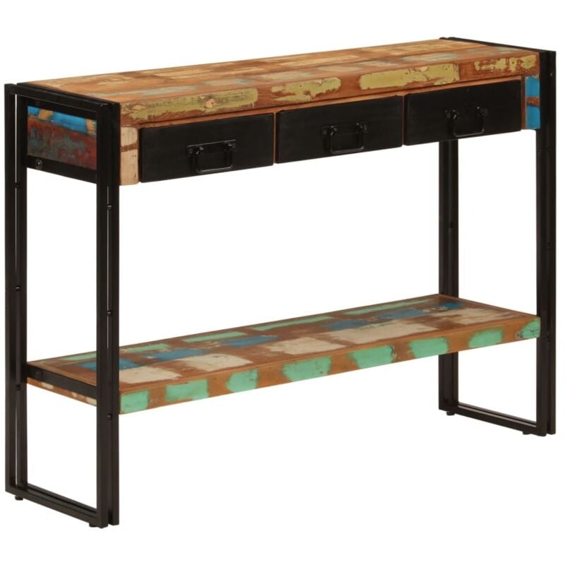 foto del prodotto vidaxl tavolo consolle 110x30x76 cm in legno massello riciclato