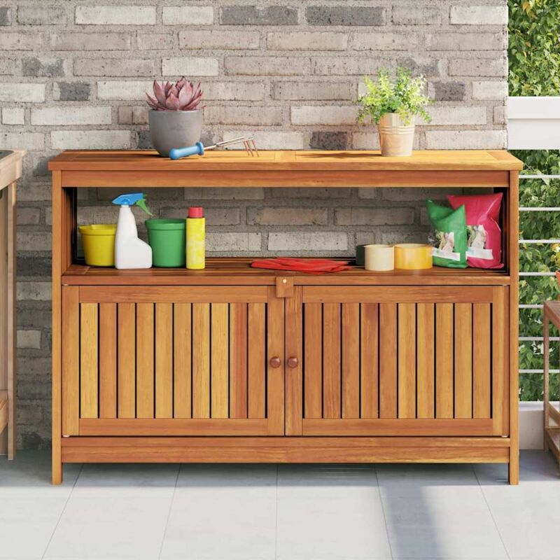 foto del prodotto vidaxl tavolo consolle da giardino 110x35x75 cm legno massello acacia