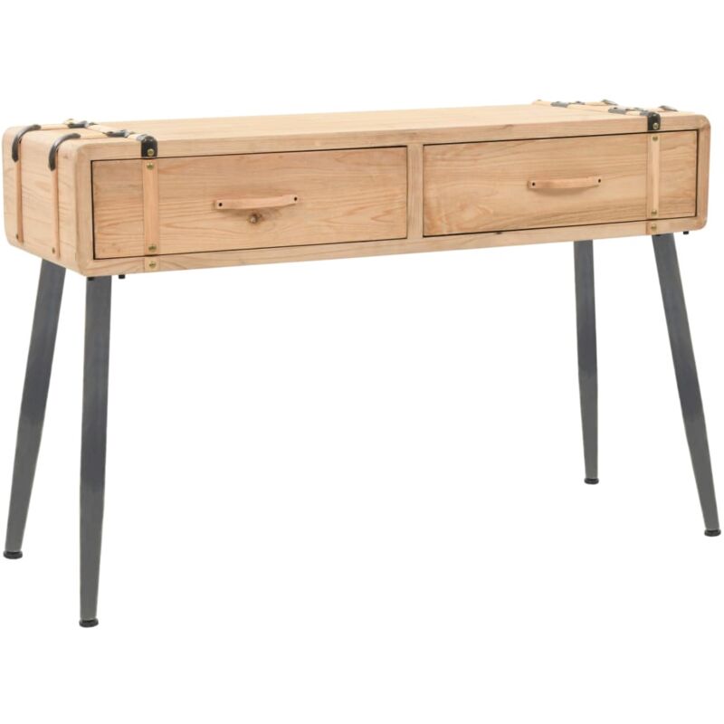 foto del prodotto vidaxl tavolo consolle in legno massello di abete 115x40,5x76 cm