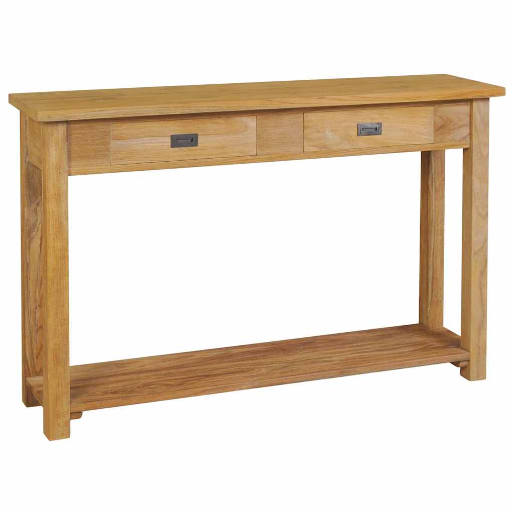 foto del prodotto vidaxl tavolo consolle in legno massello di teak 120x30x80 cm 701576