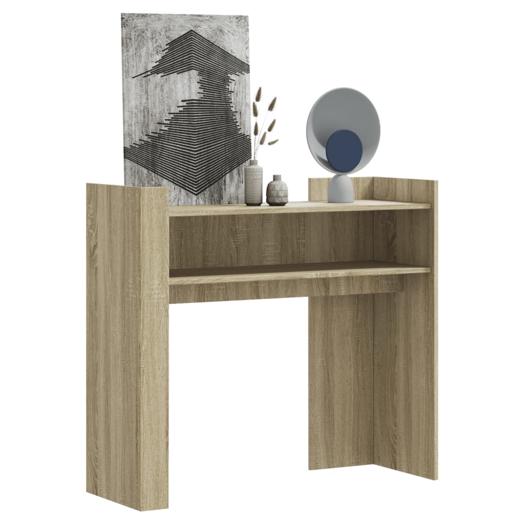 foto del prodotto vidaxl tavolo consolle rovere sonoma 100x35x90 cm in legno multistrato