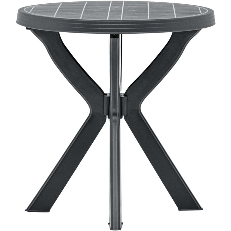 foto del prodotto vidaxl tavolo da bistrot antracite 70 cm in plastica