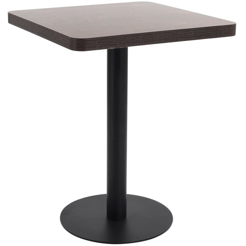 foto del prodotto vidaxl tavolo da bistrot marrone scuro 60x60 cm in mdf
