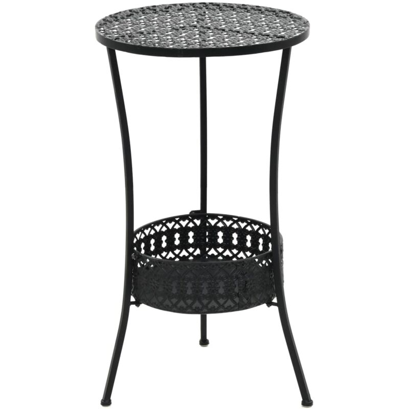 foto del prodotto vidaxl tavolo da bistrot nero 40x70 cm in metallo