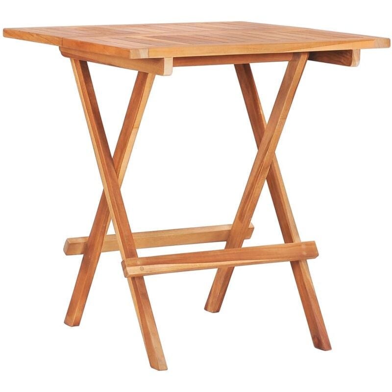 foto del prodotto vidaxl tavolo da bistrot pieghevole 60x60x65 cm in massello di teak