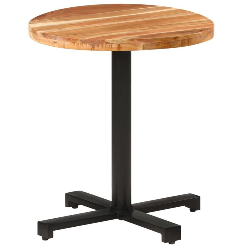 foto del prodotto vidaxl tavolo da bistrot rotondo 70x75 cm legno massello di acacia