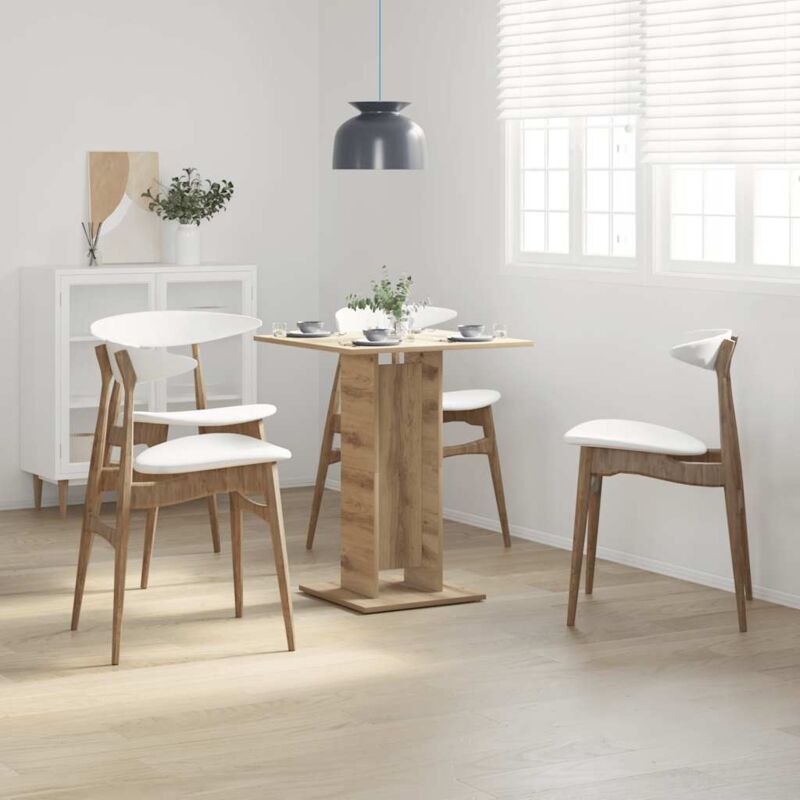 foto del prodotto vidaxl tavolo da bistrot rovere artigianale 60x60x75 cm in truciolato