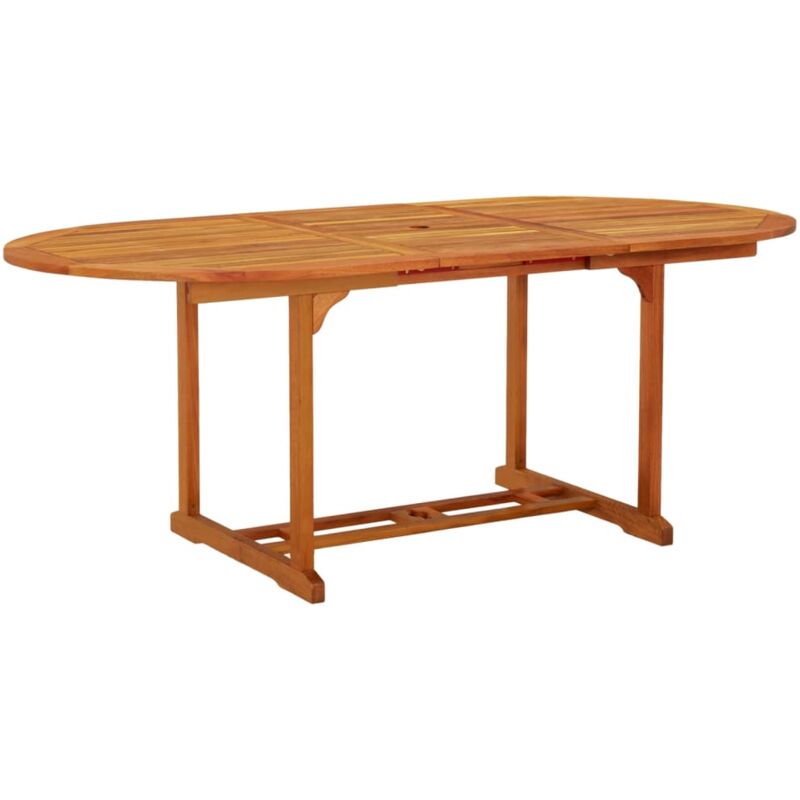 foto del prodotto vidaxl tavolo da giardino 200x100x75 cm in legno massello di eucalipto