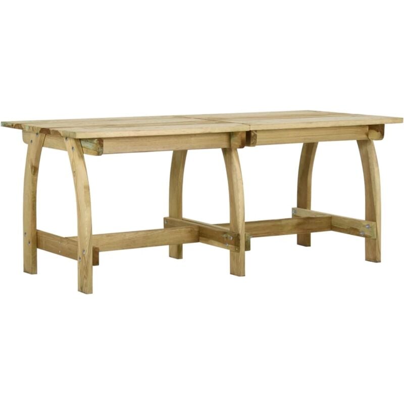 foto del prodotto vidaxl tavolo da giardino 220x74x75 cm in legno di pino impregnato